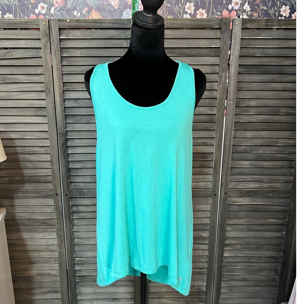 PL Movement Seafoam Green Yoga Tank Top L Open Tie Back Workout NWT